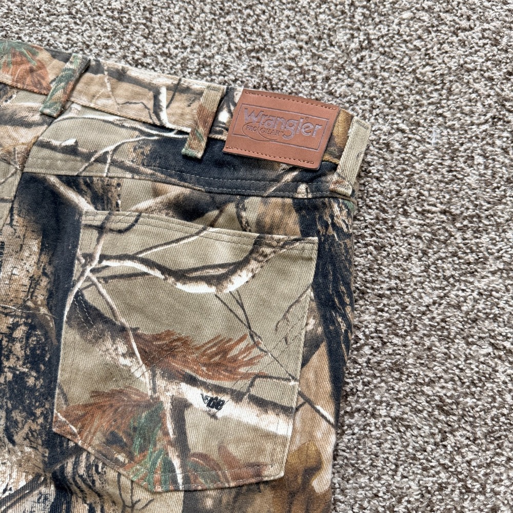 WRANGLER PRO GEAR Realtree Camo Outdoor Hunting Brush Guard PANTS Men's 34x36
